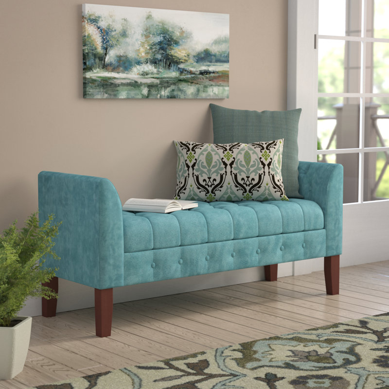Andover Mills™ Hana Upholstered Flip Top Storage Bench & Reviews Wayfair